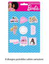 Kit Gomme Per Cancellare 9pz Sagomate Tema Barbie Cancelleria Per Bambine Scuola 955364