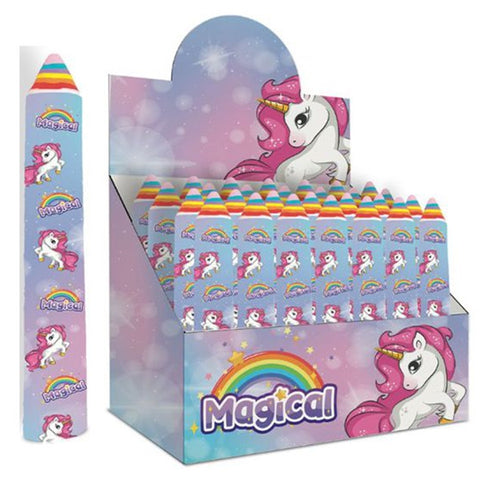 Set 24pz Gomma Per Cancellare A Forma Di Matita Gigante Unicorno Regalo Bambine 737960
