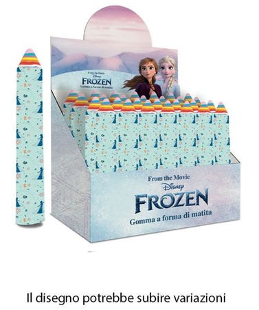 Set 24pz Gomma Per Cancellare A Forma Di Matita Gigante Frozen Regalo Bambine 960955