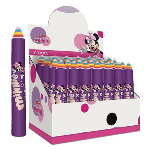 Set 24pz Gomma Per Cancellare A Forma Di Matita Gigante Minnie Regalo Bambine 960979