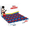 Set 24pz Temperamatite In Latta Quadrato Doppio Foro Topolino Scuola Regali Bambini 961402