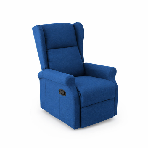 Poltrona Aquila con recliner manuale e rivestimento in tessuto per interno