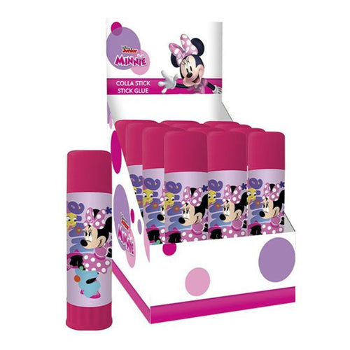 Set 12 Pz Colla Stick Da 25gr Grafica Minnie Per Scuola Regali Feste Bambine 964533