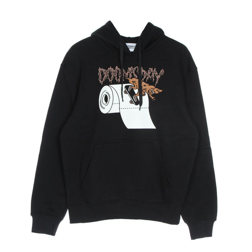 DOOMSDAY Felpa Cappuccio Uomo Droploaf Hd Black da uomo