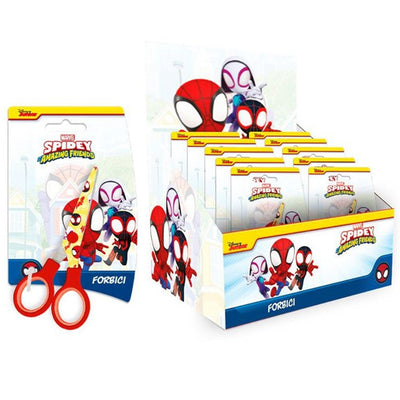 Set 24pz Forbici Scuola Decoro Spidey Per Scuola Tempo Libero Cancelleria Bambini 961549