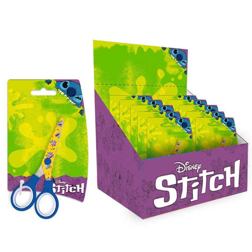 Set 24pz Forbici Scuola Decoro Stitch Per Scuola Tempo Libero Cancelleria Bambini 961556