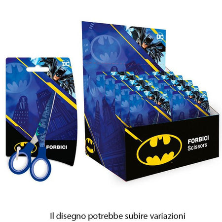 Set 24pz Forbici Scuola Decoro Batman Per Scuola Tempo Libero Cancelleria Bambini 961563