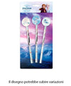 Set 3 Pz Matite Con Gomma Tema Frozen Accessori Per Disegno Scuola Bambine 955500