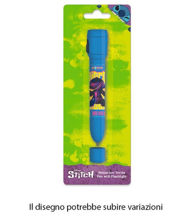 Penna Con Torcia Grafica Stitch Accessori Per Scuola Regalo Feste Bambini 953148