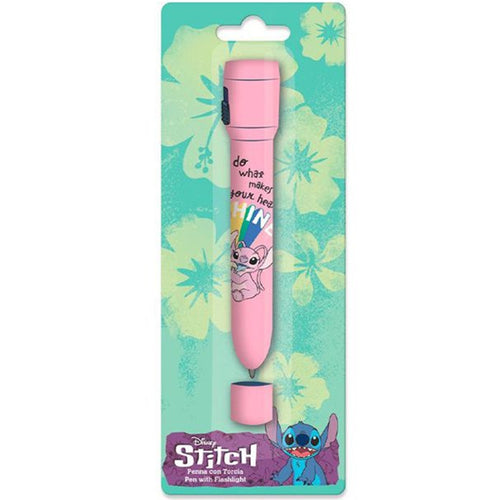 Penna Con Torcia Grafica Stitch Angel Accessori Per Scuola Regalo Feste Bambine 953155