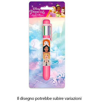 Penna Con 6 Colori Principesse Accessorio Scuola Regalo Cancelleria Bambine 961730