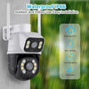 Telecamera Di Sicurezza Dual Lens Dual Screen Wifi Doppia Camera Impermeabile Sorveglianza