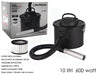 Aspiracenere Professionale Doppia Funzione Soffiatore Filtro Hepa Lavabile 600w 10lt