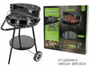Barbecue Con Ruote Ripiano Griglia Tonda In Acciaio Fornacella A Carbone Per Carne Pesce