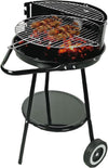 Barbecue Con Ruote Ripiano Griglia Tonda In Acciaio Fornacella A Carbone Per Carne Pesce