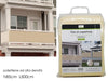 Telo Copertura Frangivista Frangivento Ringhiera Protezione Vento Balcone 500x85cm Beige