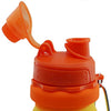 Borraccia Pieghevole Arcobaleno In Silicone Portatile Per Scuola Viaggi Campeggio 500ml