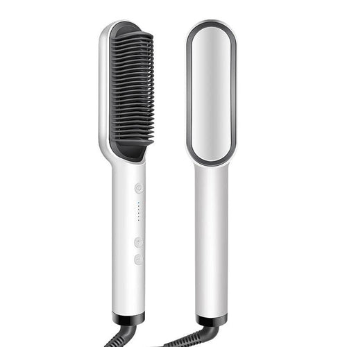 Spazzola Pettine Piastra Lisciante Elettrica Riscaldante Per Capelli 5 Temperature Styling