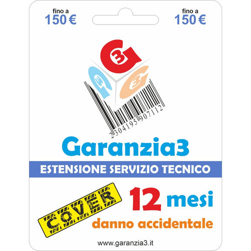 Garanzia 3 Cover 150 - Danno Accidentale fino a 150,00 Euro
