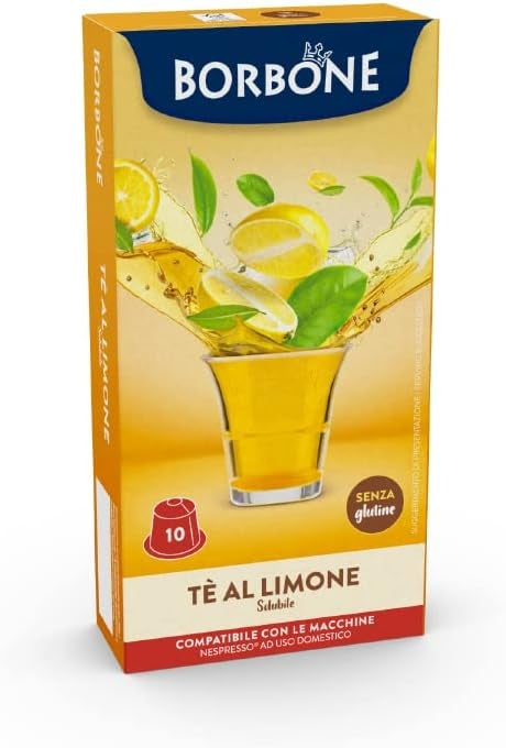 Caffe' Borbone Box Capsule Nespresso Infuso The al Limone