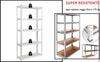Scaffale In Metallo Per Garage Scaffalatura Alta Portata 5 Ripiani Regolabili 90x40xh180cm