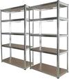 Scaffale In Metallo Per Garage Scaffalatura Alta Portata 5 Ripiani Regolabili 90x40xh180cm