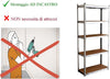 Scaffale In Metallo Per Garage Scaffalatura Alta Portata 5 Ripiani Regolabili 90x40xh180cm