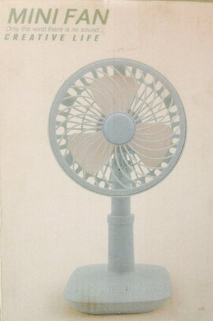 Mini Ventilatore Da Tavolo Usb Silenzioso Portatile Altezza Regolabile Rotazione 180°