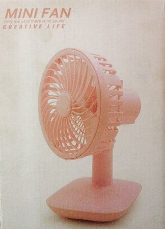 Mini Ventilatore Da Tavolo Usb Silenzioso Portatile Altezza Regolabile Rotazione 180°