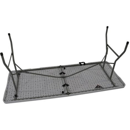Tavolo Pieghevole Portatile Rettangolare 180cm Multiuso Campeggio Eventi 4-6 Persone