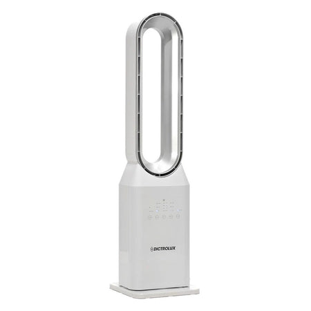 Ventilatore A Torre 91cm 50w Bianco Senza Pale Silenzioso Oscillante Digitale Telecomando