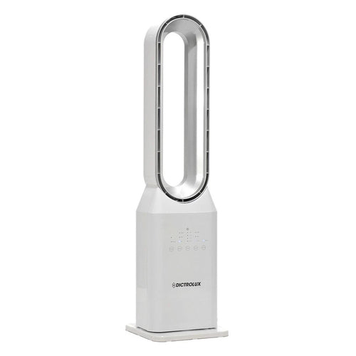 Ventilatore A Torre 91cm 50w Bianco Senza Pale Silenzioso Oscillante Digitale Telecomando