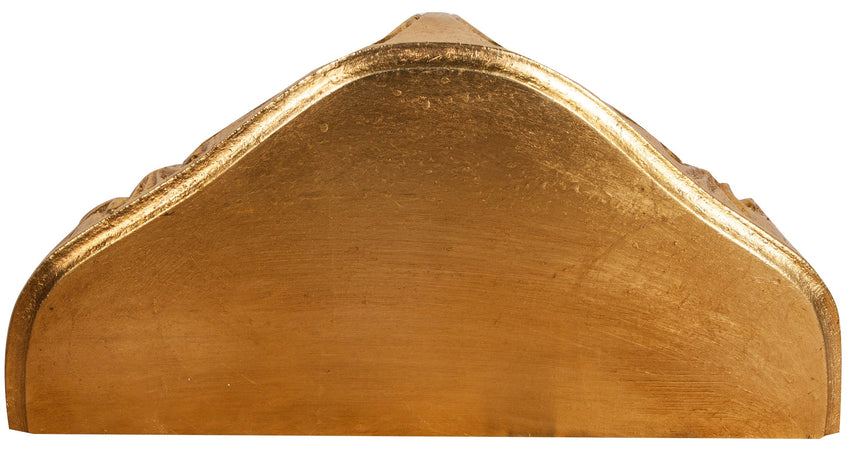 Biscottini Mensola a muro Biscottini in legno artigianale foglia oro anticato 43x21x32