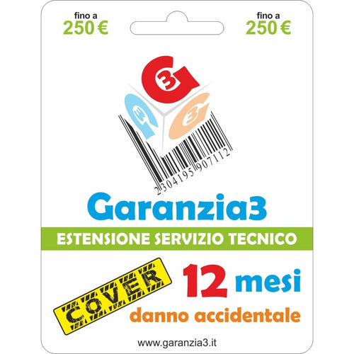 Garanzia 3 Cover 250 - Danno Accidentale  fino a 250,00 Euro