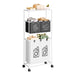 Cesto Portabiancheria Organizer Per Lavanderia Vestiti Decorazione Bagno Con Ruote