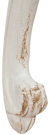 Biscottini Biscottini Mensola Muro Legno Bianco Anticato Made Italy Arredo Casa 43x21x32