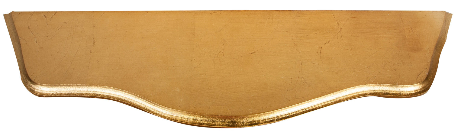 Biscottini Mensola a muro Biscottini ANGELI legno foglia oro anticato 57x17x16 Made Italy