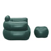 Poltrona Gonfiabile Relax Comfort Con Braccioli Pouf Poggiapiedi Comfi Cube 107x99x80cm