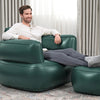 Poltrona Gonfiabile Relax Comfort Con Braccioli Pouf Poggiapiedi Comfi Cube 107x99x80cm