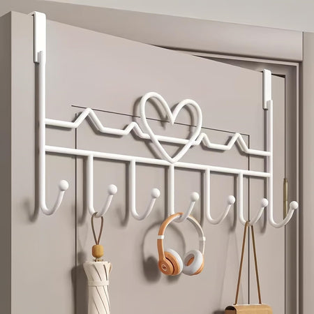 Appendiabiti Da Porta Forma Cuore Ganci Per Cappotti Asciugamani Borse Organizzatore Casa