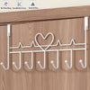 Appendiabiti Da Porta Forma Cuore Ganci Per Cappotti Asciugamani Borse Organizzatore Casa