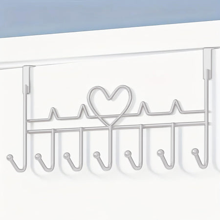 Appendiabiti Da Porta Forma Cuore Ganci Per Cappotti Asciugamani Borse Organizzatore Casa