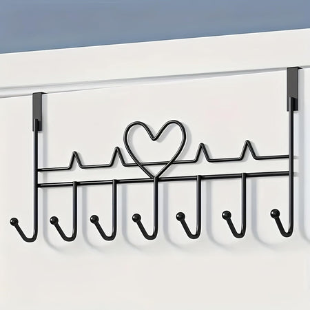 Appendiabiti Da Porta Forma Cuore Ganci Per Cappotti Asciugamani Borse Organizzatore Casa