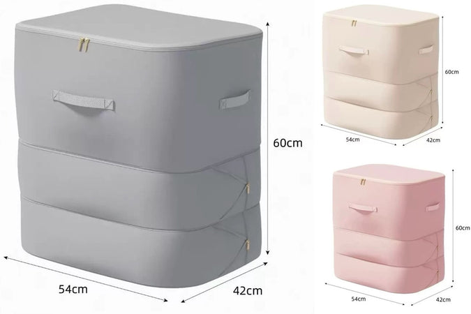 Borsa portaoggetti sotto il letto da 3 pezzi, scatola portaoggetti in tessuto non tessuto di grande capacità da 75 litri con 4 manici rinforzati, bo | Leroy Merlin Borsa portaoggetti sotto il letto da 3 pezzi, scatola portaoggetti in tessuto non tessuto di grande capacità da 75 litri con 4 manici rinforzati, bo | Leroy Merlin
