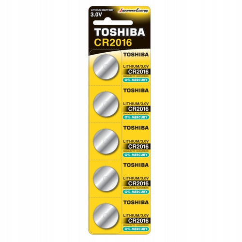 Toshiba Batteria Bottone CR2016 1cnf/5pz