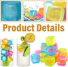 Set 20pz Cubetti Di Ghiaccio Riutilizzabili Plastica Multicolore Cubi Da 2.5 X 2.5cm