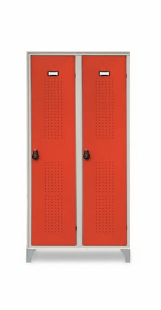 Armadio da spogliatoio con tramezza metallica sporco/pulito a norma asl cm. 100x50x180h