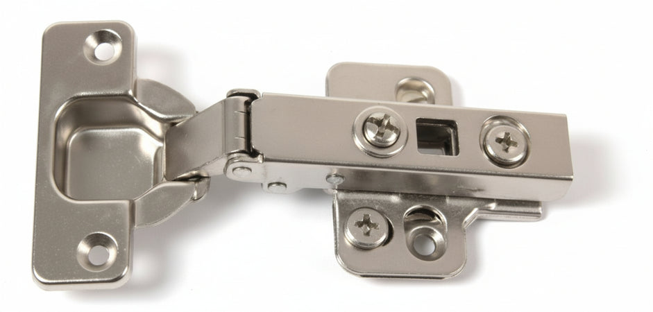 Cerniera Soft-Close c/15 sc.35 Nichelata + Base regolabile Pz 20 Marca Vitel A0261