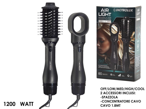 Spazzola Multifunzione 2in1 Air Light 1200w Asciugacapelli Modella Tecnologia Avanzata