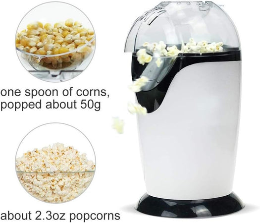 Macchina Per Popcorn Elettrica Ad Aria Calda Con Coperchio Rimovibile Cucina Senza Olio